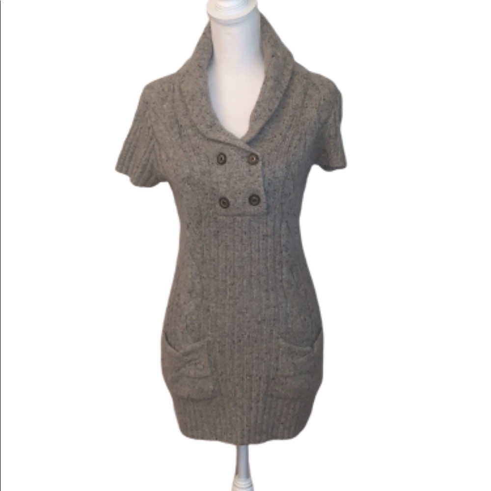 Tommy Hilfiger grey wool sweater shirt/dress